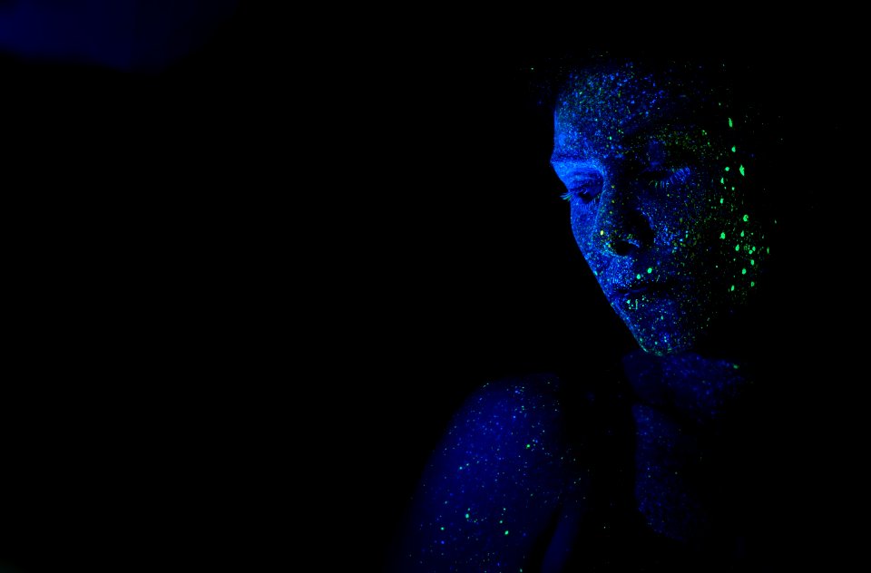 photography of woman during nighttime