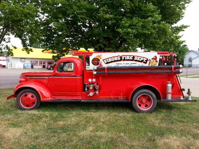 Viborg fire department old fire truck