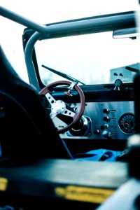 selective focus photography of brown steering wheel photo