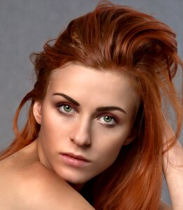 Model hair portrait photo