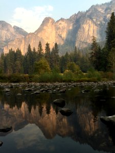 landscape photography of trees near mountain photo