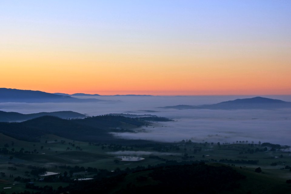 Hot air balloon, Sunrise, Victoria