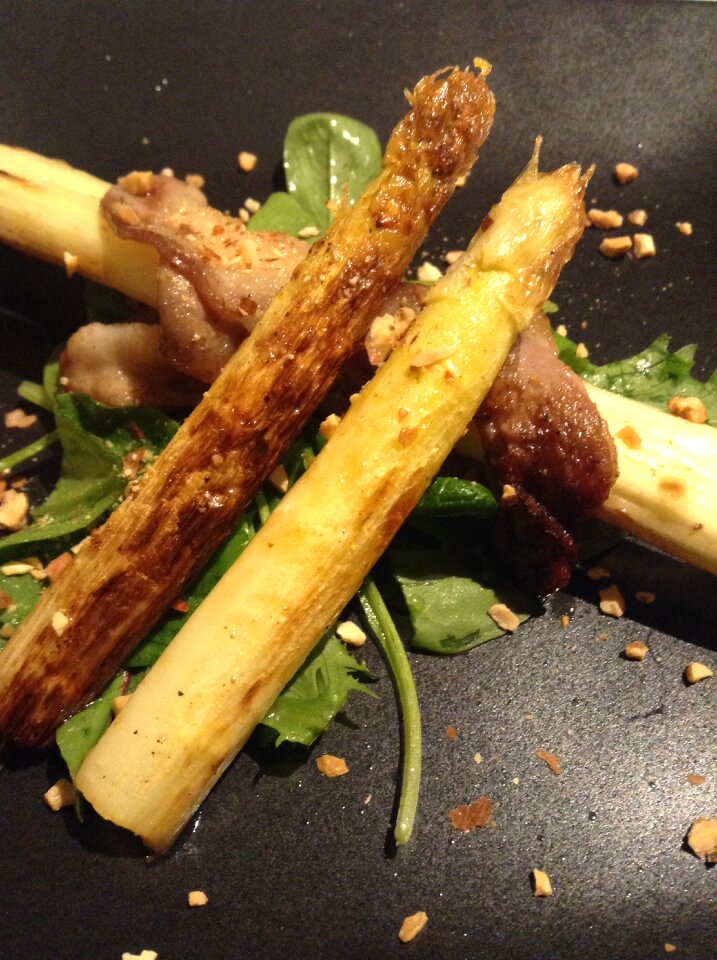 White asparagus grill kyoto