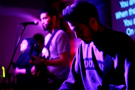 Stage, Guitar, Musician