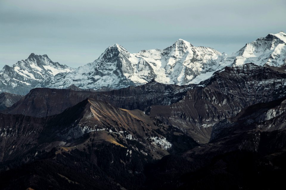 gray and brown mountains