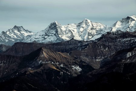 gray and brown mountains