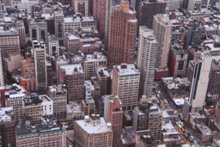 aerial photo of New York City photo
