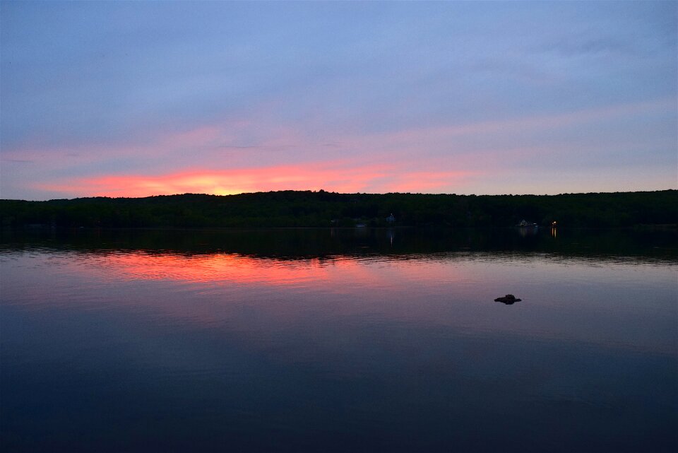 Sky clouds water