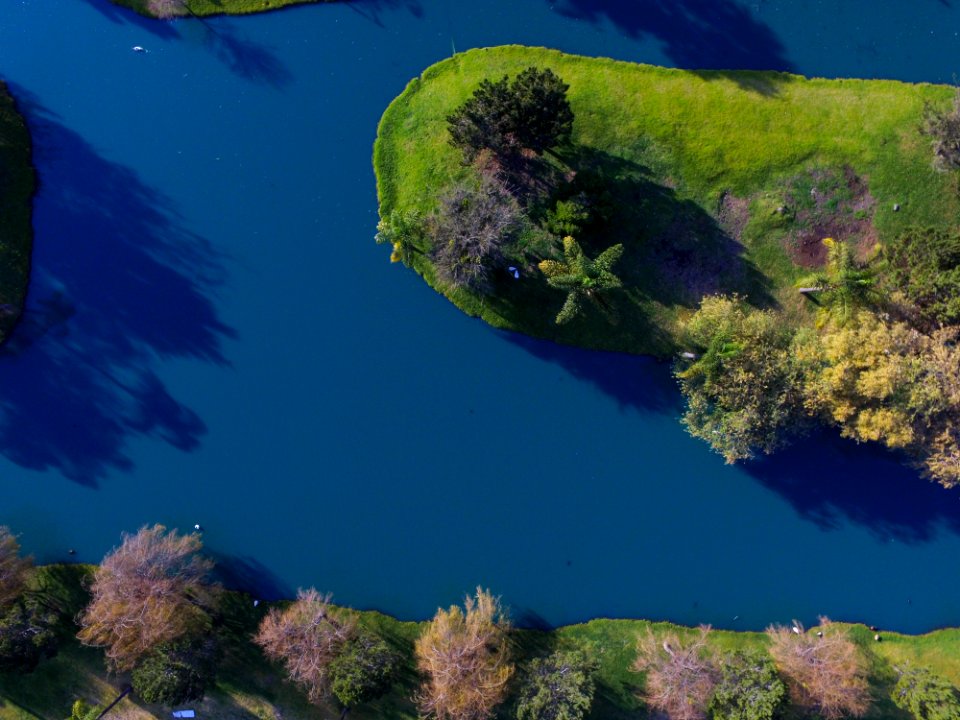 aerial view photography of body of water