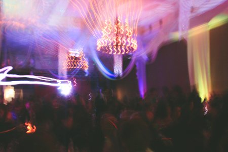 Purple, Party, Lights