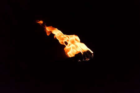torch with fire photo