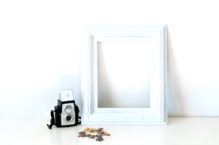 White frame, Light, Natural light photo