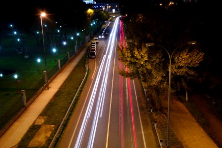 time lapse photography of vehicles