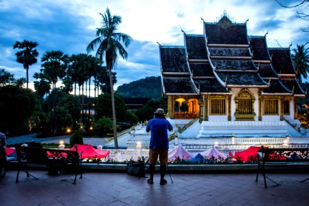 Laos, Louangphabang, Temple