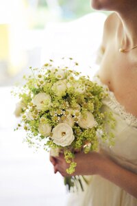 Flowers girl marriage photo