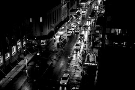 Hindley street, Adelaide, Traffic photo