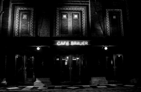 Night, Park, Cafe