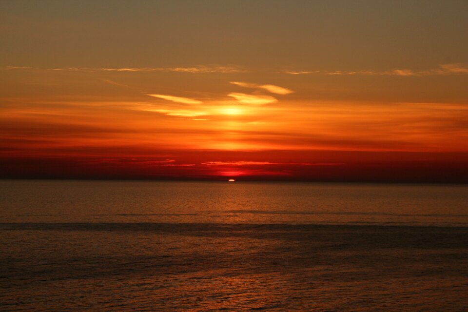 Evening on the sea evening soltse photo