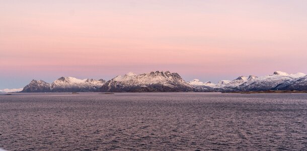 Fjord sea mountain photo