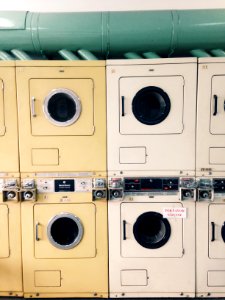 Laundry, Washing machine, Color photo