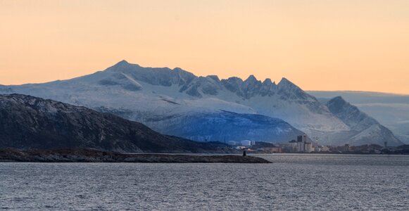 Fjord sea mountain
