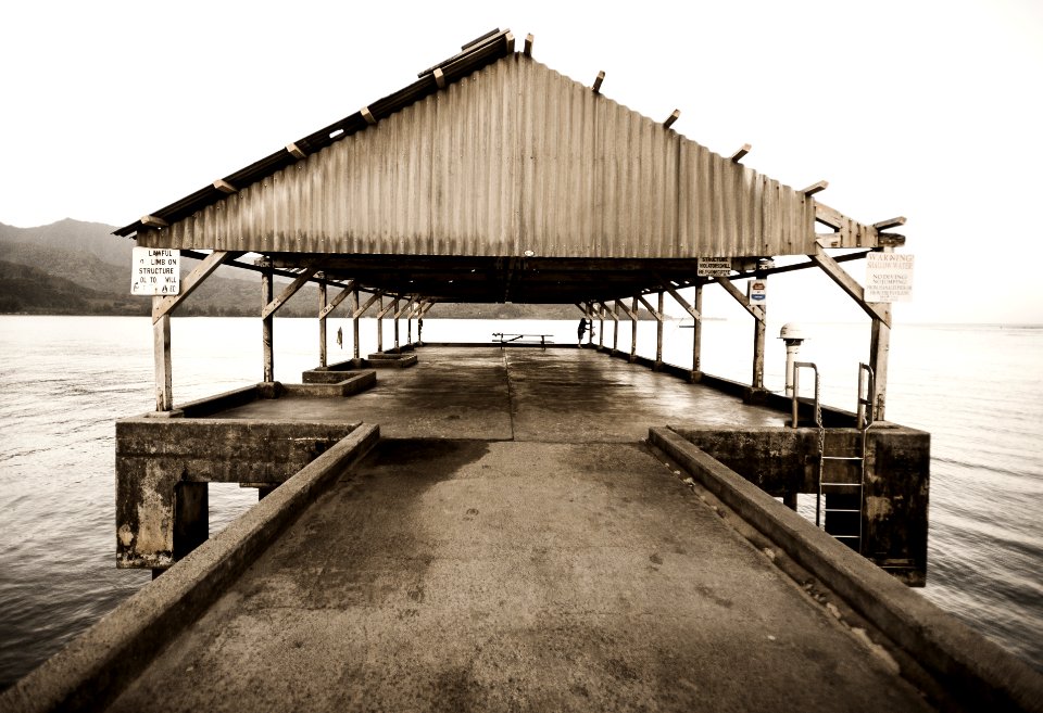 Tropical, Pier, Water