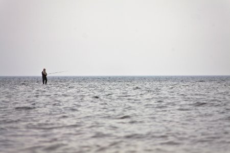 Gdynia, Poland, Fisherman photo