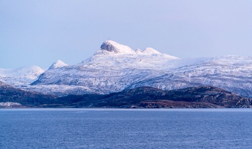Fjord sea mountain