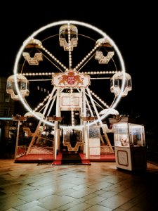 white ferris wheel with lights photo