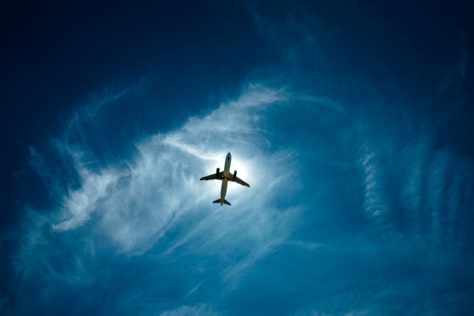 Airport, Plane, Sky