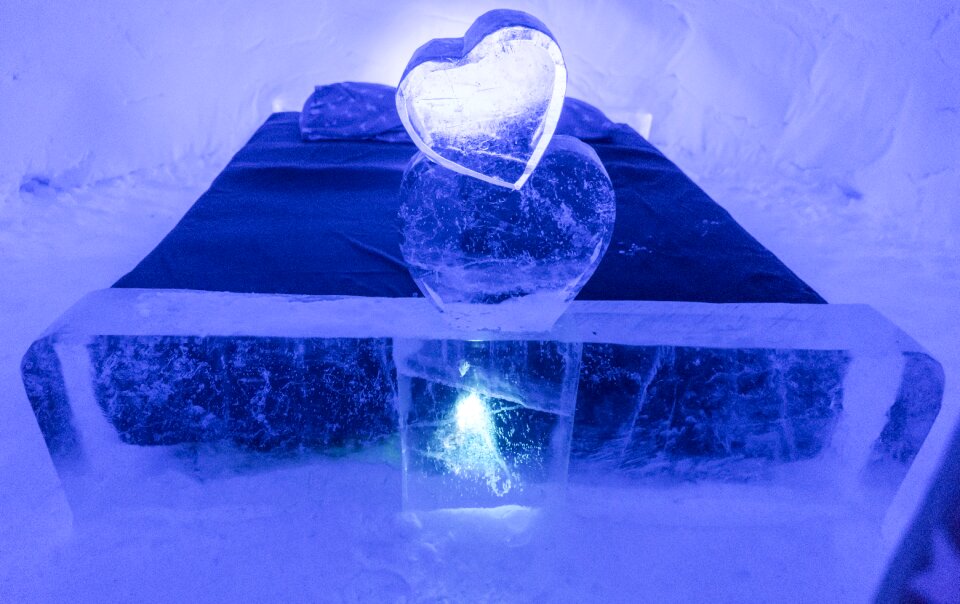 Hotel room ice sculpture adventure