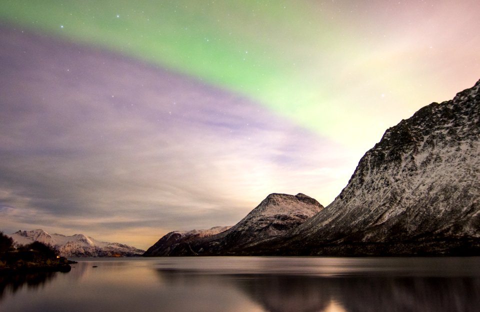 Grtfjorden, Norway, Northern light