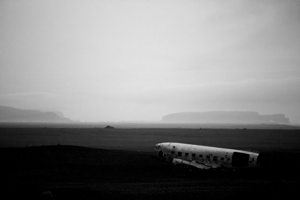 space shuttle on gray horizon photo