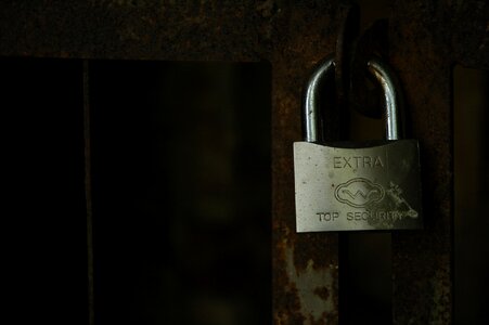 Padlock security black security