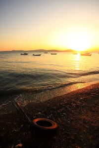 In the evening landscape marine