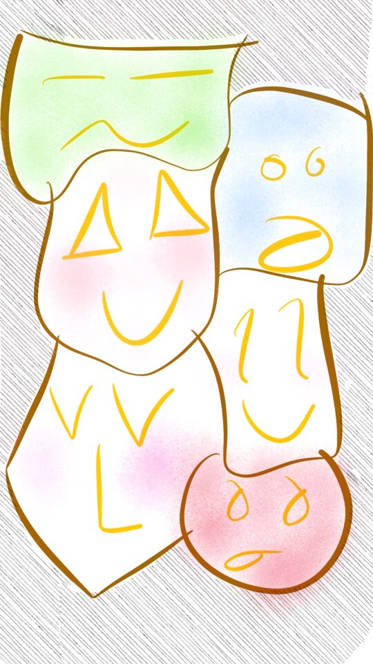Abstract go to sadness