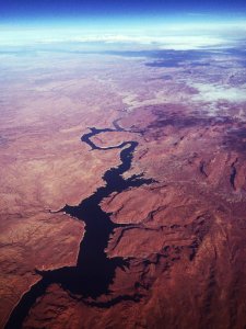 Mountain range, Aerial view, Scape