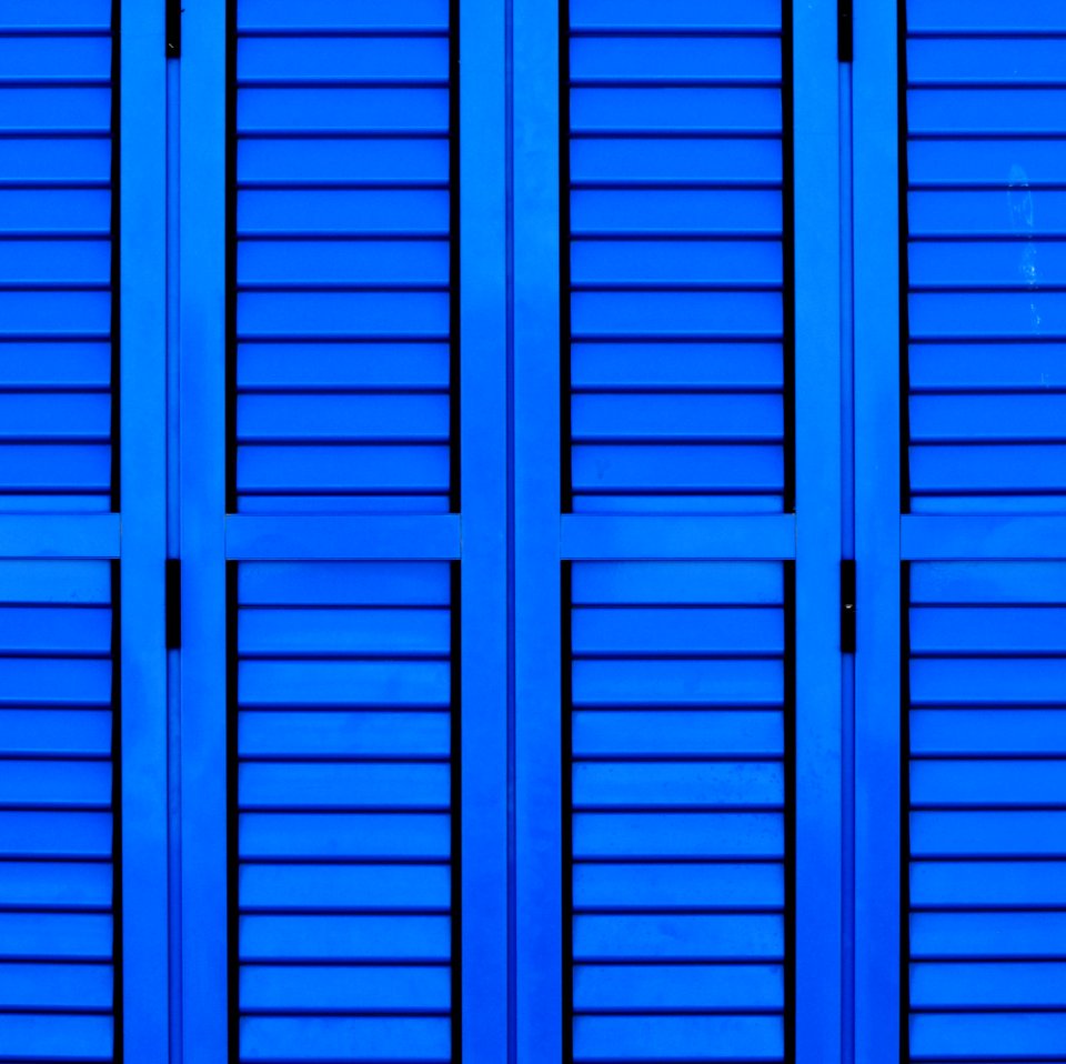 blue wooden cabinet