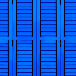 blue wooden cabinet