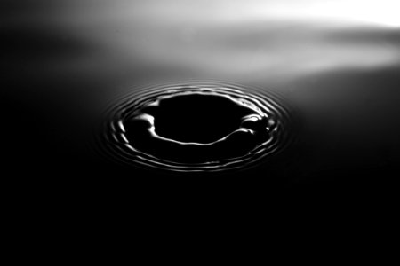 grayscale water drop photo