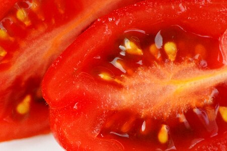 Macro red food