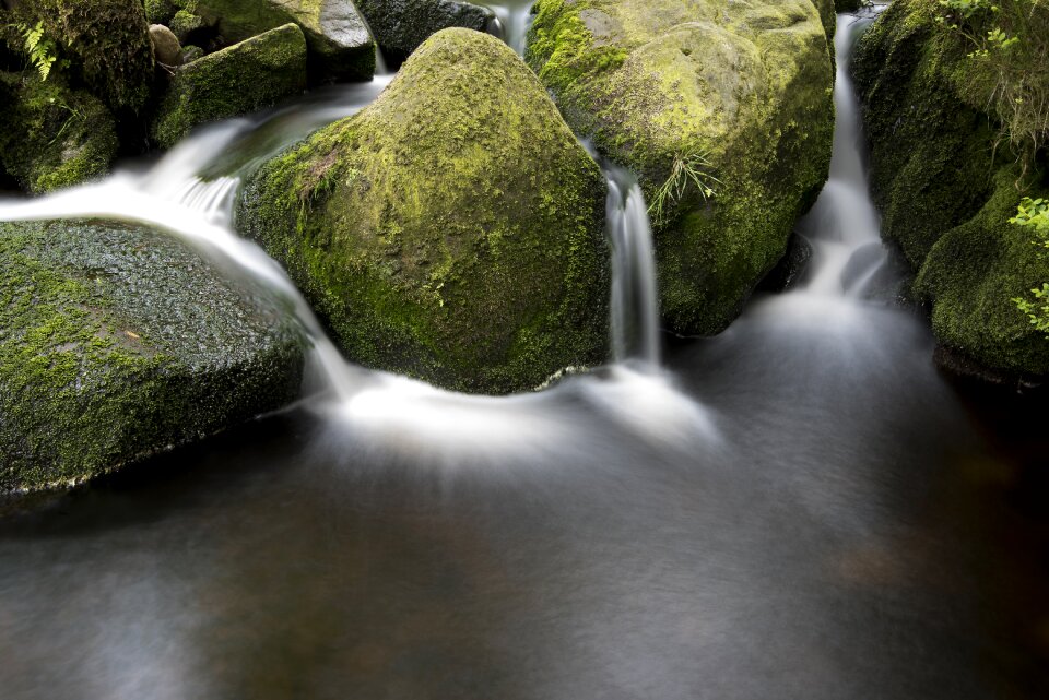 Rocks stream water
