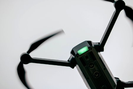 black quad copter drone photo
