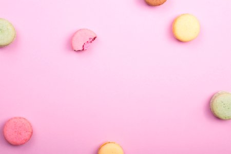 pile of French macaroons
