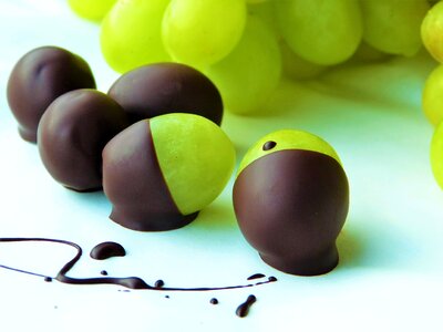 Sweet fruit green grapes