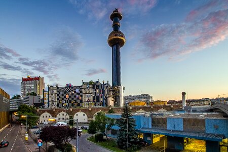 Spittelau waste incineration plant hundertwasser