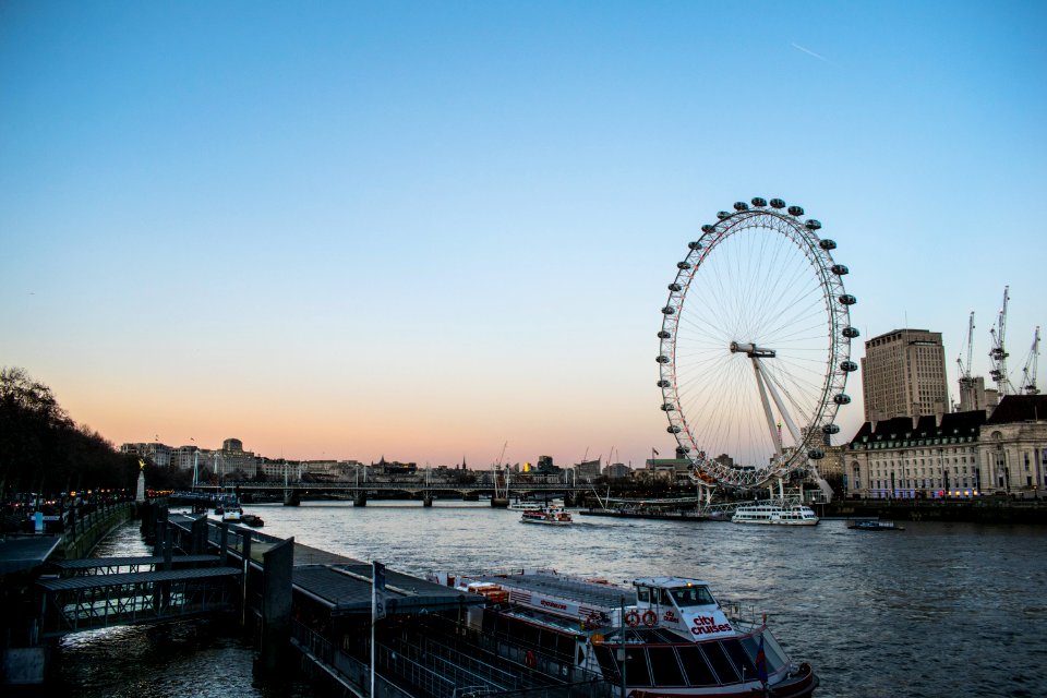 London eye, London, Sunset