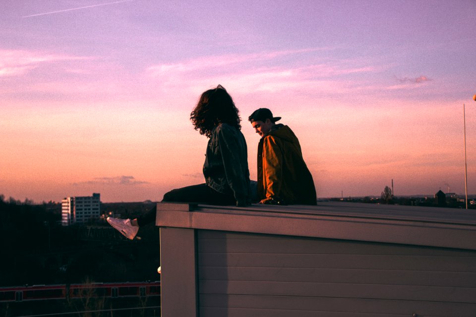Roof, Beautiful, Sunset