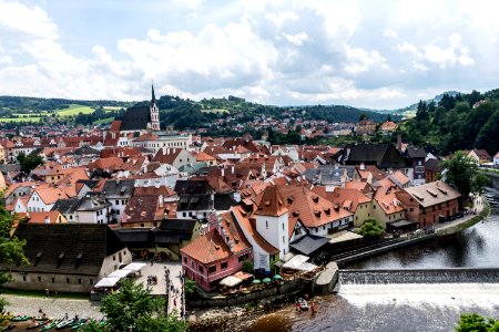 Esk krumlov, Czech republic, Cloudscape