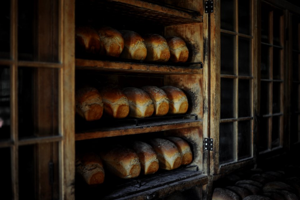 brown breads on brown wooden cabinet photo